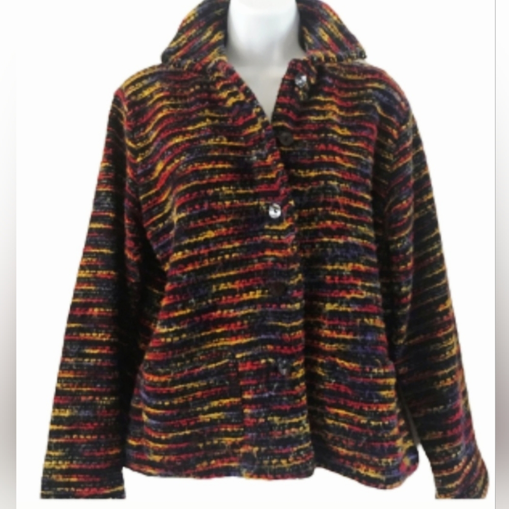 Chico’s Multi-color Jacket Size 1 - Picture 2 of 14